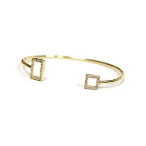 Melanie Auld | Pave Square Cuff in Gold